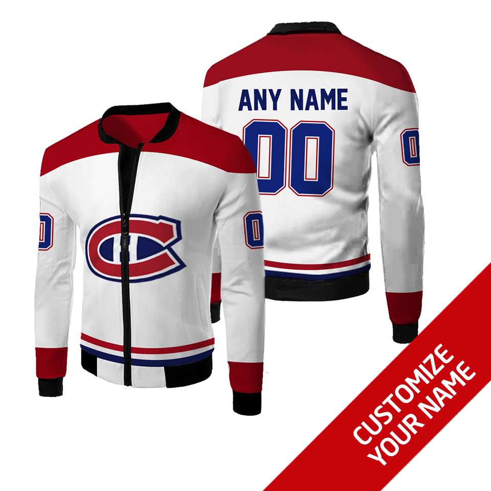 Personalized Montreal Canadiens Nhl Custom Bomber Jacket Personalized Montreal Canadiens Nhl Custom Bomber Jacket