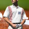 Personalized Name And Number Baseball Player Polo Shirt