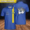 Personalized Name Blue Angel Us Navy Polo Shirt