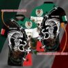 Personalized Name Mexico Eagle Black Green Polo Shirt