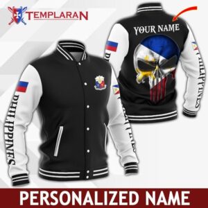 Personalized Name Philippines Jacket Unisex Hoodie Bt05 Bomber Jacket