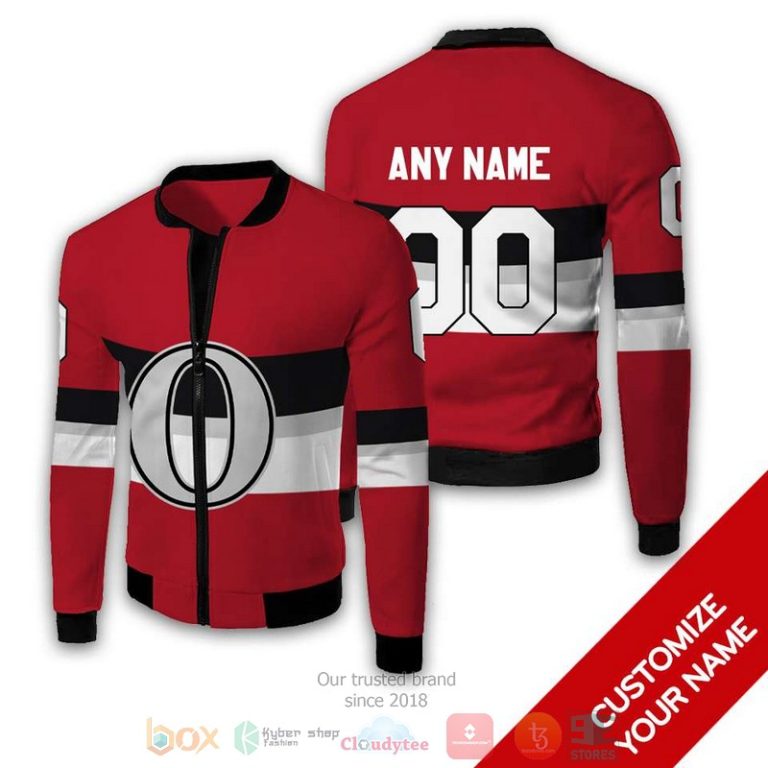 Personalized-Nhl-Ottawa-Senators-Red-Custom-Bomber-Jacket-1