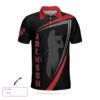 Personalized Red And Black Sport Golf 3D All Over Printed Polo Shirt