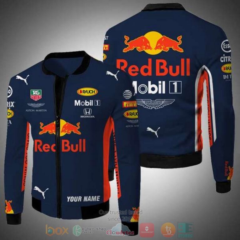 Personalized-Red-Bull-Mobill1-Honda-Custom-Bomber-Jacket-1