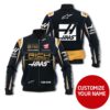 Personalized Rich Energy Haas F1 Team Custom Bomber Jacket