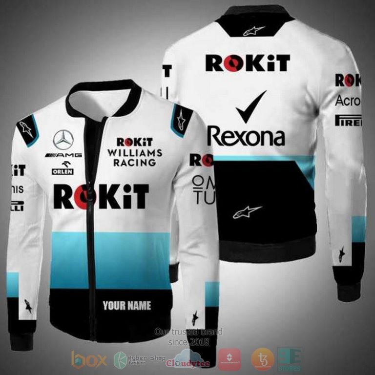 Personalized-Rokit-Williams-Racing-Rexona-Custom-Bomber-Jacket-1