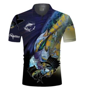 Personalized Sailfish Fishing 3D All Over Printed Polo Shirt