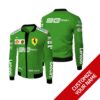 Personalized Scuderia Ferrari 90 Years Green Custom Bomber Jacket