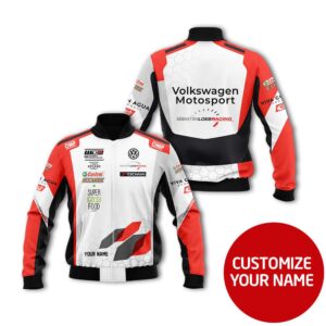 Personalized Sebastien Loeb Racing Omp Custom Bomber Jacket