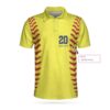 Personalized Softball Name And Number Short Sleeve Custom Polo Shirt #Dh