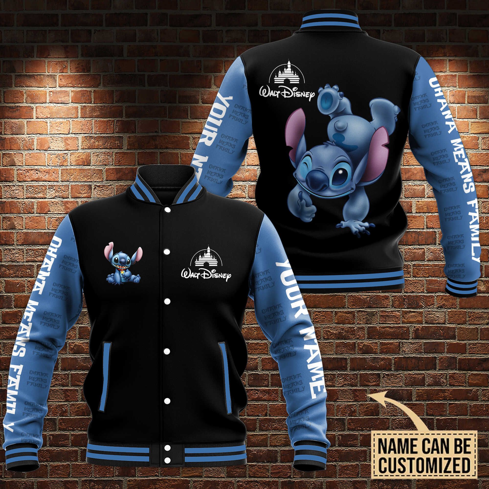 Personalized Stitch Walt Disney 3D Bomber Jacket Personalized Stitch Walt Disney 3D Bomber Jacket