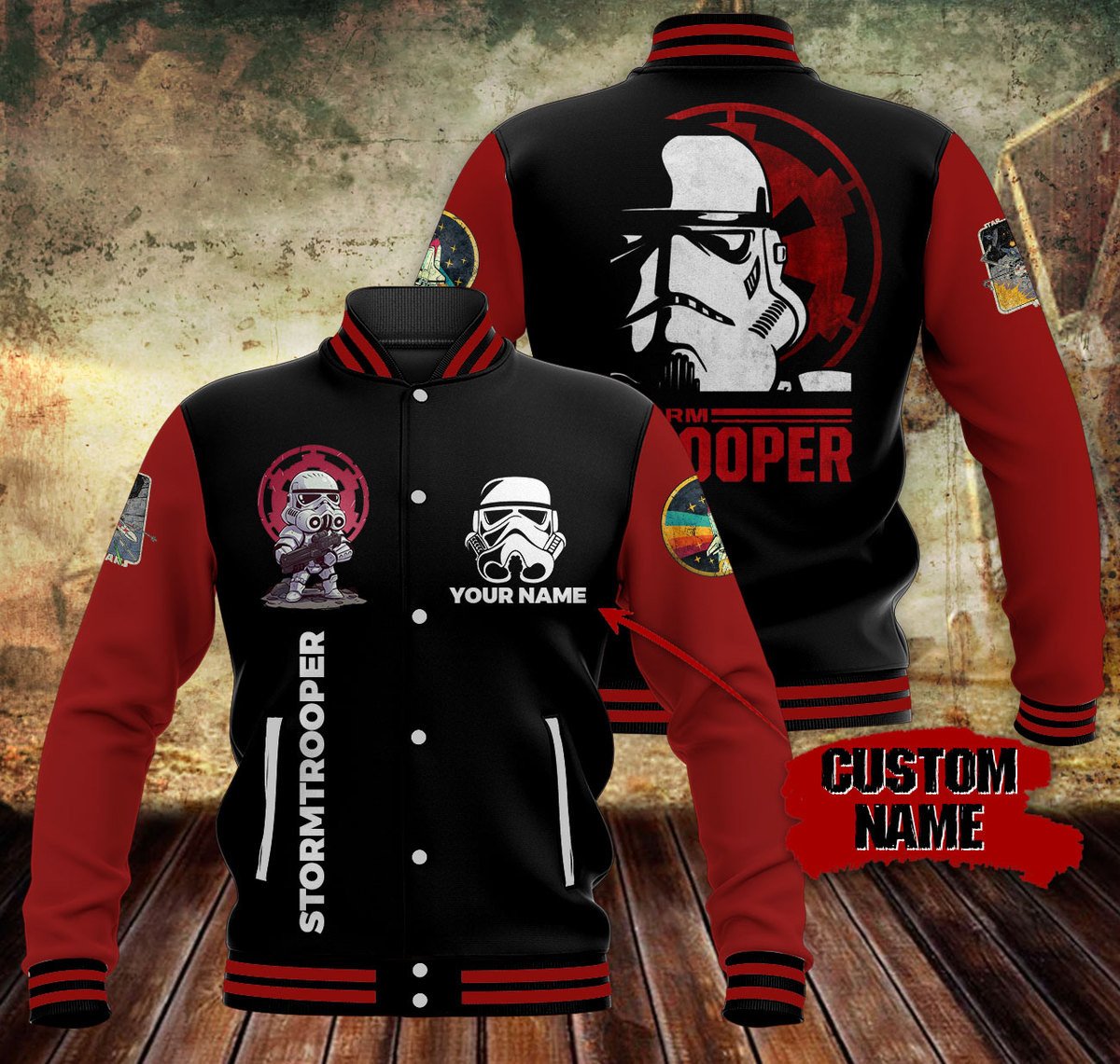 Personalized Stormtrooper Star War 3D Bomber Jacket Personalized Stormtrooper Star War 3D Bomber Jacket
