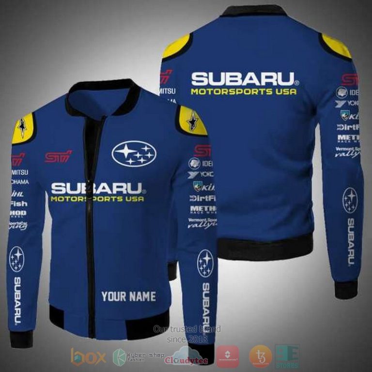 Personalized-Subaru-Motorsport-Usa-Custom-Bomber-Jacket-1