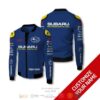 Personalized Subaru Motorsport Usa Custom Bomber Jacket