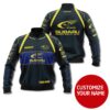 Personalized Subaru World Rally Team Firelli Custom Bomber Jacket
