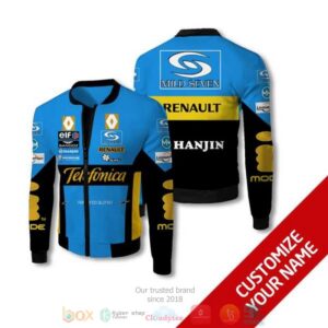 Personalized Telefonica Renault Hanjin Custom Bomber Jacket