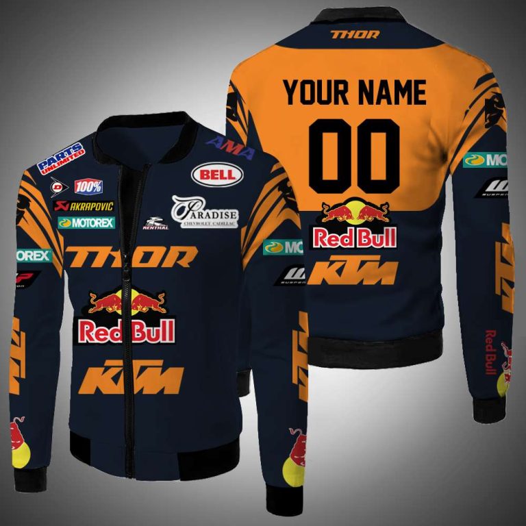 Personalized-Thor-Red-Bull-Ktm-Custom-Bomber-Jacket-1