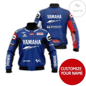 Personalized Yamaha Motorcycle Racing Team 3D Bomber Jacket