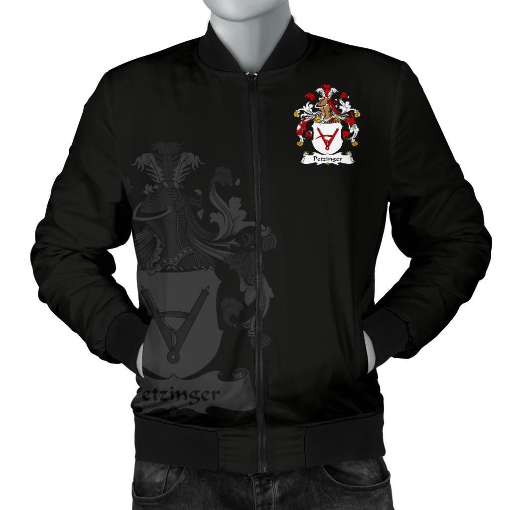 Petzinger Germany Men's Bomber Jacket - German Family Crest A7 Bomber Jacket Petzinger Germany Men's Bomber Jacket - German Family Crest A7 Bomber Jacket