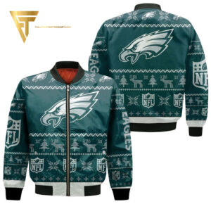 Philadelphia Eagles Ugly Christmas Full Printing Bomber Jacket
