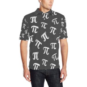 Pi Day Pattern Print Design A02 Men Polo Shirt