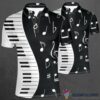 Piano Notes Music Instrumental Polo Shirt Nhd