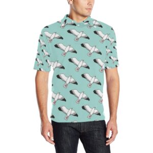 Pigeon Pattern Print Design 02 Men Polo Shirt