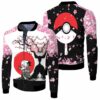 Pikachu Sasuke Uchiha Clan Japanese Blossom 3D T Shirt Hoodie Sweater Jersey Bomber Jacket Model 4766 Bomber Jacket