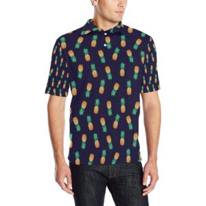 Pineapple Pattern Men Polo Shirt