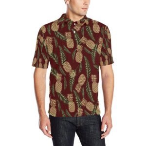 Pineapple Pattern Print Design Pp013 Men Polo Shirt