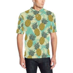 Pineapple Pattern Print Design Pp03 Men Polo Shirt