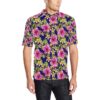 Pink Hibiscus Pattern Print Design Hb027 Men Polo Shirt