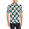 Pink Plumeria Pattern Print Design Pm016 Men Polo Shirt