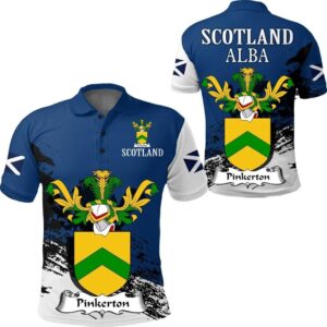 Pinkerton Scottish Family Crest Scotland Special Polo Shirt - Golf Shirt A7