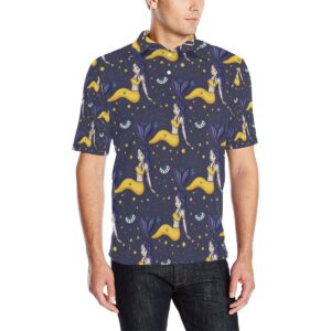 Pisces Pattern Print Design A04 Men Polo Shirt
