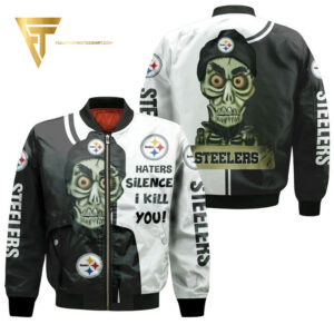 Pittsburgh Steelers Haters Silence I Kill You Achmed Bomber Jacket