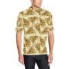 Pizza Pattern Print Design A01 Men Polo Shirt