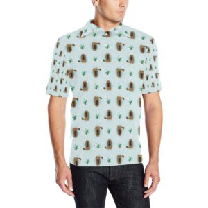 Platypus Pattern Print Design A04 Men Polo Shirt