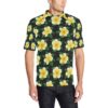 Plumeria Pattern Print Design A03 Men Polo Shirt