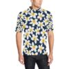 Plumeria Pattern Print Design Pm026 Men Polo Shirt