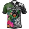 Pohnpei Custom Personalised Polo Shirt - Turtle Plumeria Banana Leaf - BN11