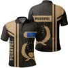 Pohnpei Gold Polo Shirt- Boba Style - AH - J14