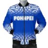 Pohnpei Men's Bomber Jacket - Fog Blue Style - BN09 Bomber Jacket