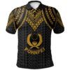 Pohnpei Polo Shirt - Polynesian Armor Style Gold - BN39