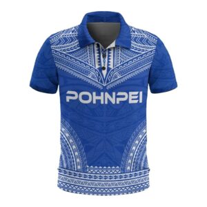 Pohnpei Polo Shirt - Polynesian Chief Flag Version - BN10
