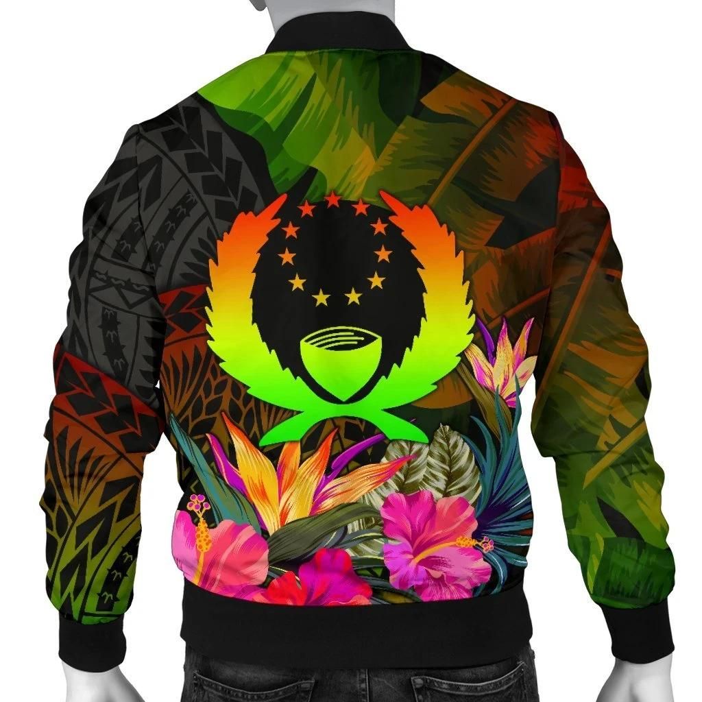 Pohnpei-Polynesian-Personalised-Mens-Bomber-Jacket-Hibiscus-and-Banana-Leaves-BN15-Bomber-Jacket-1