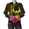 Pohnpei Polynesian Personalised Women's bomber Jacket -  Hibiscus and Banana Leaves - BN15 Bomber Jacket
