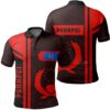 Pohnpei Red Polo Shirt- Boba Style - AH - J14
