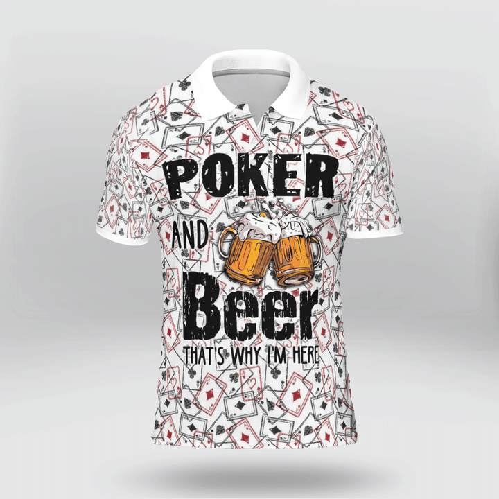 Poker And Beer Polo Shirt #Kv Poker And Beer Polo Shirt #Kv