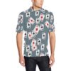 Poker Cards Pattern Print Design A05 Men Polo Shirt